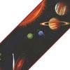 Black Solar System Planets Prepasted Wall Border Roll
