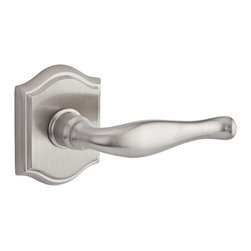 Baldwin - Decorative Lever on Traditional Arch Rose - Door Levers