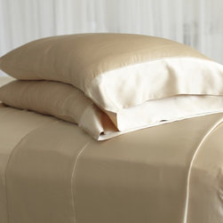 Silk Sheet Sets (Champagne) - Sheet And Pillowcase Sets