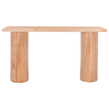 Safavieh Couture Sanchez Elm Wood Console Table Natural