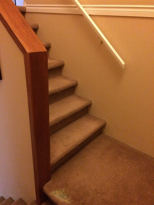Redo Carpet Or Install Stair Treads For, Wood Floor Stairs Installation Costs