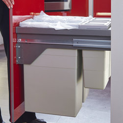 Wellborn Cabinet's Motion-Activated Wastebasket Pullout - Kitchen Cabinetry