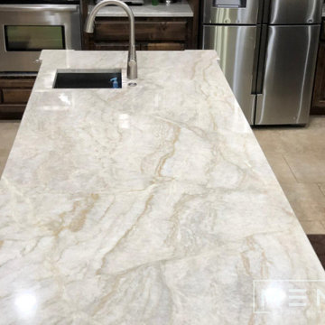 Tajmahal Quartzite Kitchen upgrade.