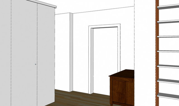 Vorher-Nachher: Trotz sieben Türen viel Stauraum im Flur