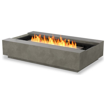 EcoSmart™ Cosmo 50 Fire Table - Ethanol/Gas (Propane/Natural) Fire Pit, Natural, Ethanol Burner