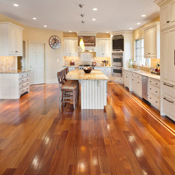 Cumuru, Brazilian Cherry, and Maple Wide Plank Floors in Edgmont Delaware Count