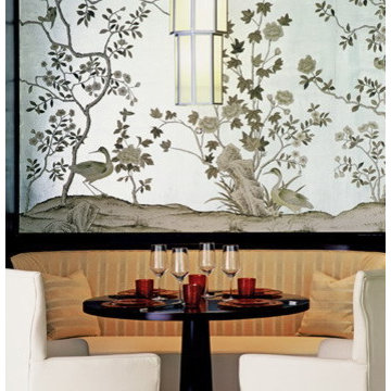 hand painted wallpaper project show