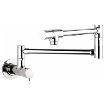 Hansgrohe 04057 Talis S Wall Mounted Double-Jointed Pot Filler - - Chrome