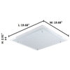 1x26.8W LED Ceiling Light With Matte Nickel Finish and White Structured Glass