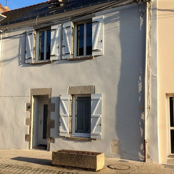 Façade de maison de bourg restaurée