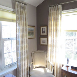 Embroidered Sheer Drapery Panels - Curtains