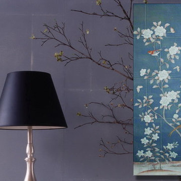hand painted wallpaper/ Embroidered wallpaper and other hand painted prodcuts