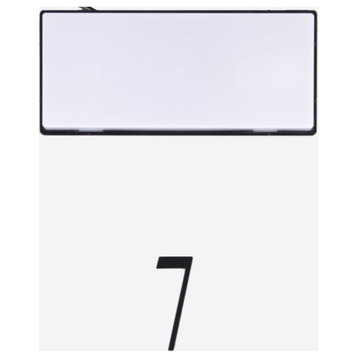 Craftmade Surface Mount Address Plaque Number - 7 AP-7-FB - Flat Black