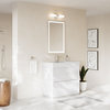 Boutique Bath Vanity, High Gloss White, 36", Single Sink, Freestanding