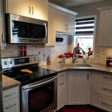 White Chocolate Cabinet Refacing