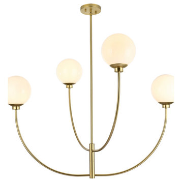 Living District Nyomi 42" Chandelier in Brass