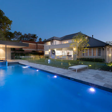 St Ives House - Luxury Home Builders - Exterior pool lighting