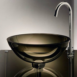 Vitraform 200-O Small Freestanding Vessel Round Basin - White Lamination - Products