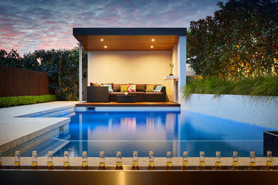 Photo of a modern pool in Perth.