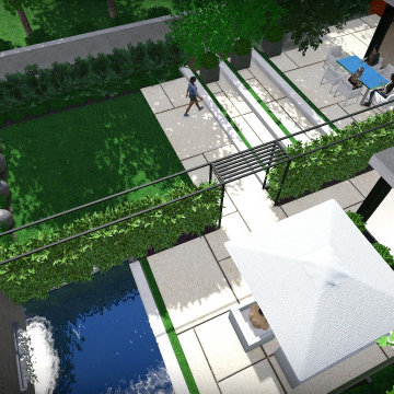 Bridal Path Modern Backyard