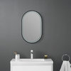 OVE Decors Amani 20"x32" Oval LED Mirror in Black