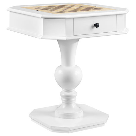 Acme Galini Game Table White Finish
