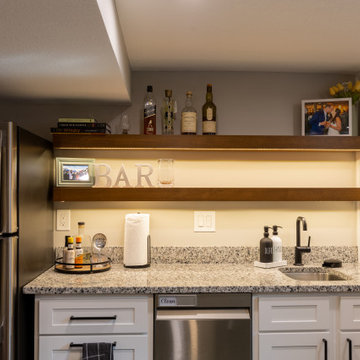 Transitional Basement Remodel Prairie Village, KS