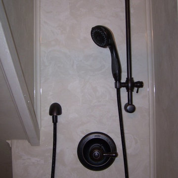 Faust Shower under stairs