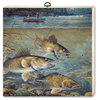 "Fisherman's Walleye" Cutting Board, 12"x12"