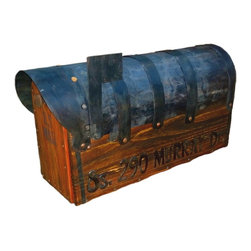 Rustic hand carved unique mailbox - Mailboxes
