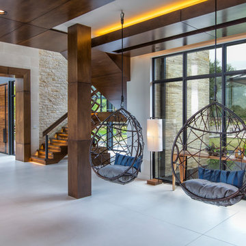 Family Room in Contemporary Home for Entertaining