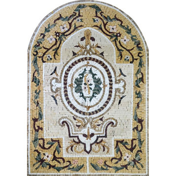 Arched Mural Mosaic, Adella, 31"x46"