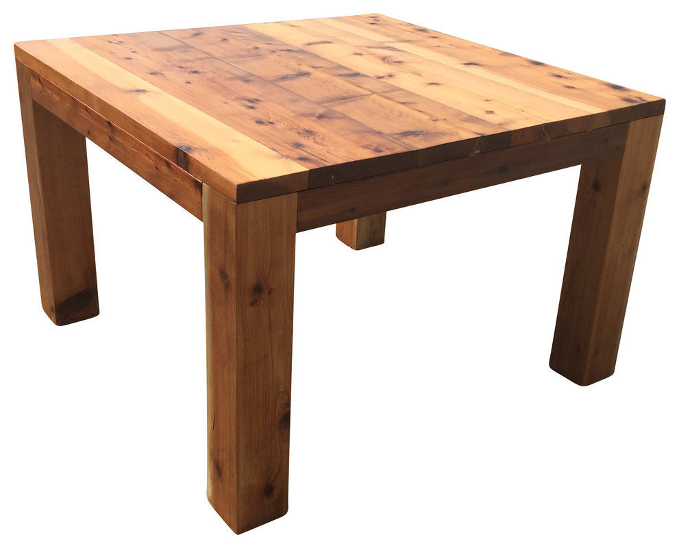 Rustic Square Cedar Farm Table