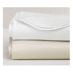 Madrid White Coverlet - Bedding