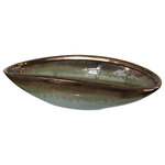 Uttermost - Uttermost 17855 Iroquois - 15.75 inch Bowl - Earthenware Bowl Is Finished In A Calming Mint GreIroquois 15.75 inch  Mint Green Glaze/Aqu *UL Approved: YES Energy Star Qualified: n/a ADA Certified: n/a  *Number of Lights:   *Bulb Included:No *Bulb Type:No *Finish Type:Mint Green Glaze/Aqua Blue/Chocolate Brown Glaze