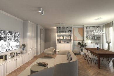 Appartamento privato in stile francese moderno - Rendering 3D