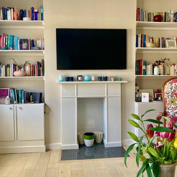 Living Room Renovation with Pastel Fusion in Wandsworth, London