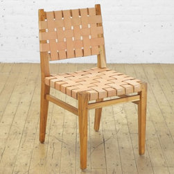Grasshopper Leather Dining Chair - Dining Chairs