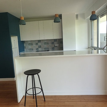 Rénovation complète d'une cuisine, séjour et SDB