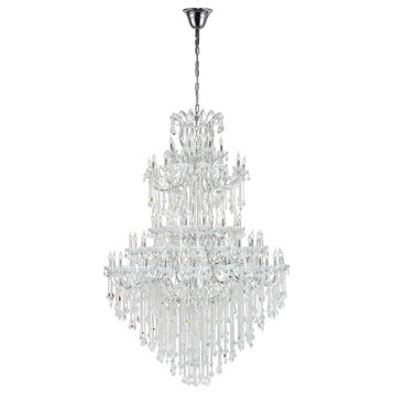 84 Light Chandelier With Chrome Finish