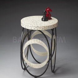 Crushed Laminate Accent Table - Coffee Tables