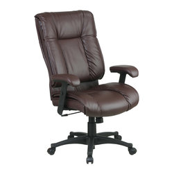 Deluxe High Back Executive Leather Chair - Office Chairs