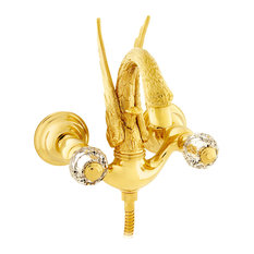 Bath shower set with Swarovski crystal