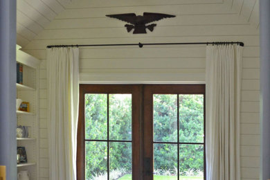 Example of a mountain style family room design in Charleston