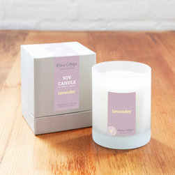 Hand-Poured Soy Candle in Lavender - Candles