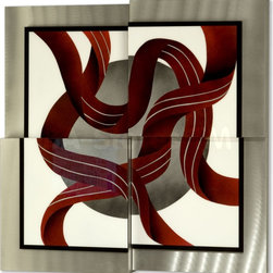 Square Ribbons Wall Graphic - Home Decor