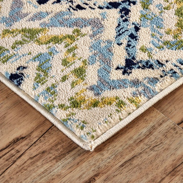 Aileen Area Rug in Green & Cream