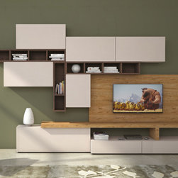 Modern Italian Wall Unit Velvet 101 by Artigian Mobili - $4,195.00 - Entertainment Centers And Tv Stands