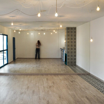 La sala y su jardín