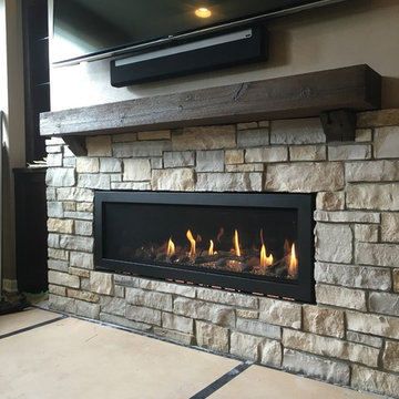 Napoleon Vector 50 with Magra Mantel and Halquist Stone